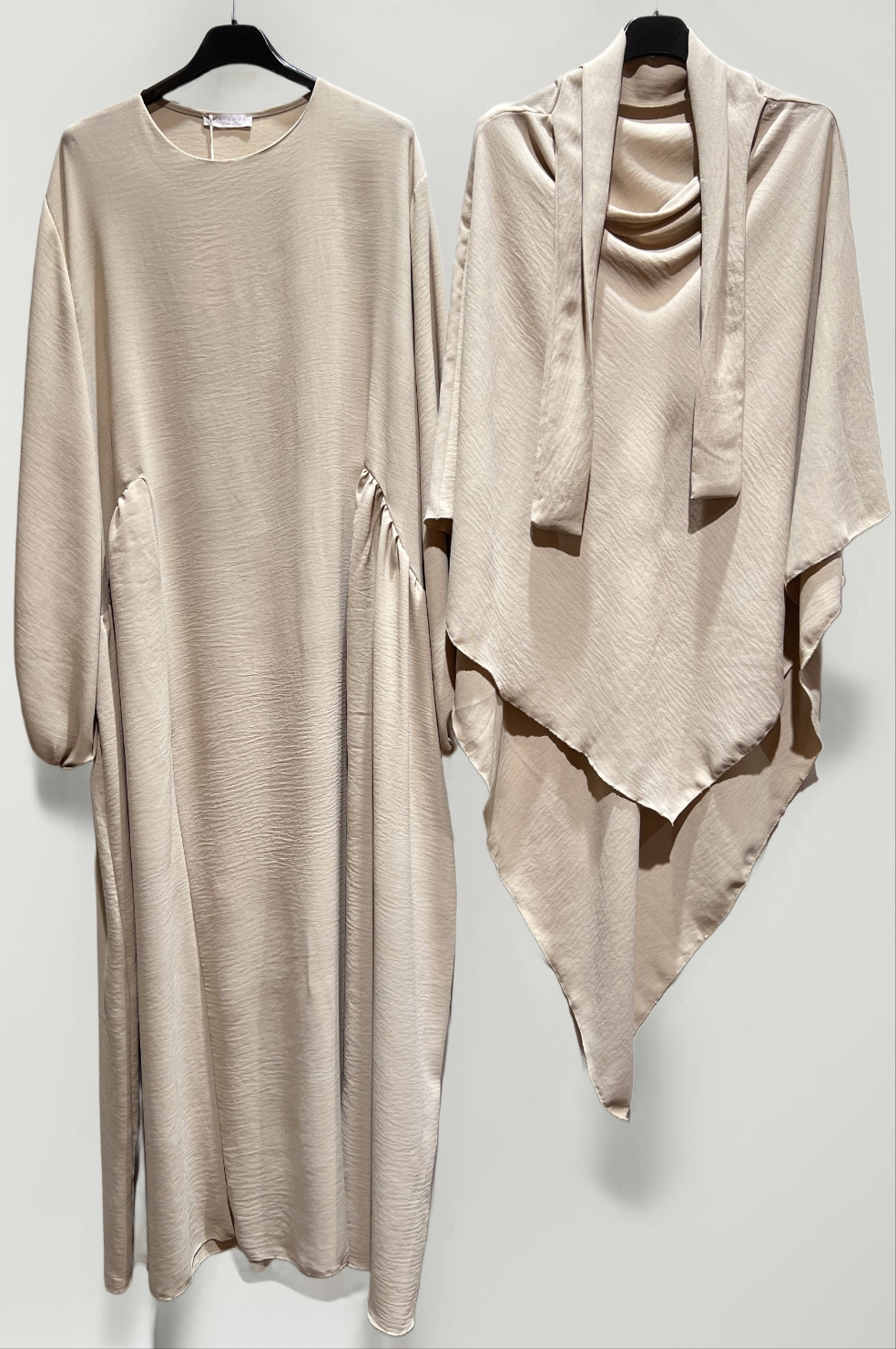 Damen Zweiteiler, Abaya mit Khimar 2er Set