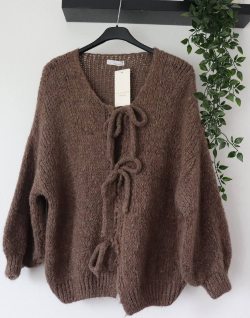 Damen Strickjacke mit bindung