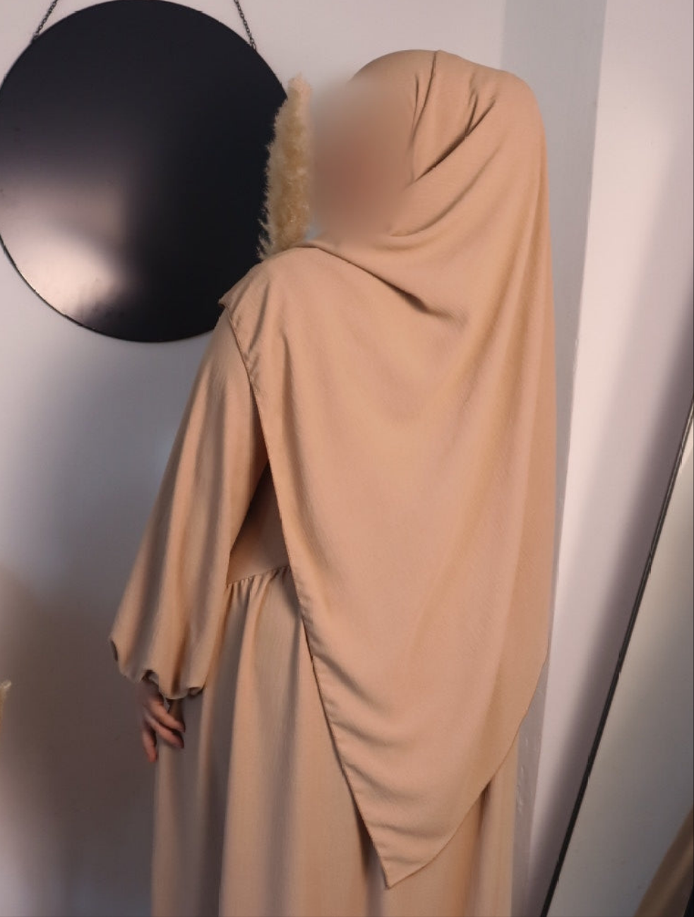 Damen Zweiteiler, Abaya mit Khimar 2er Set
