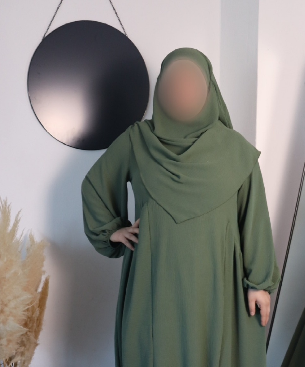 Damen Zweiteiler, Abaya mit Khimar 2er Set
