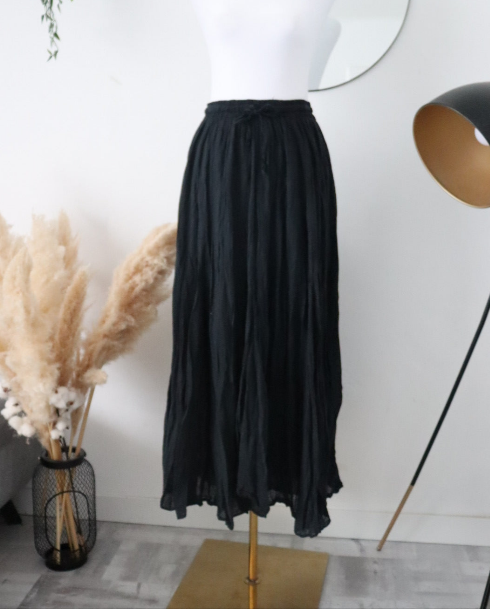 Damen Rock mit Innenfutter in Crinkle-Look