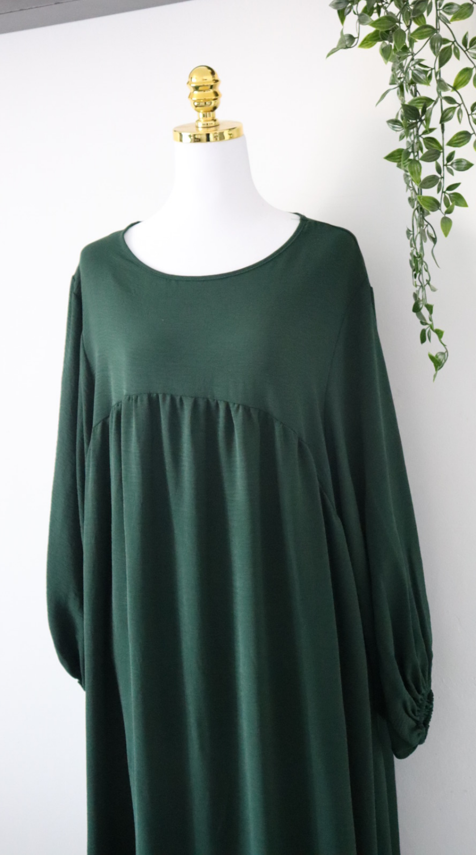 Damen Abaya-Kleid mit Ballonärmeln