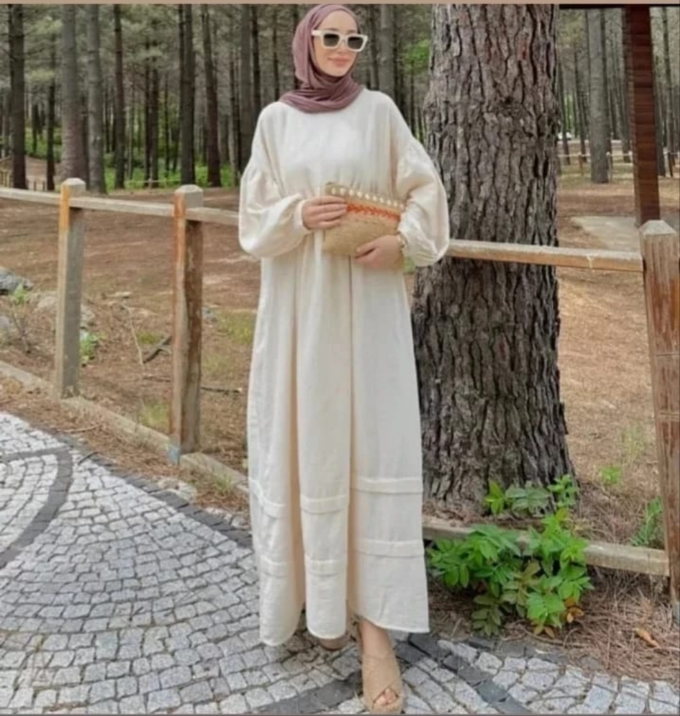 Damen Kleid aus Musselin-Stoff