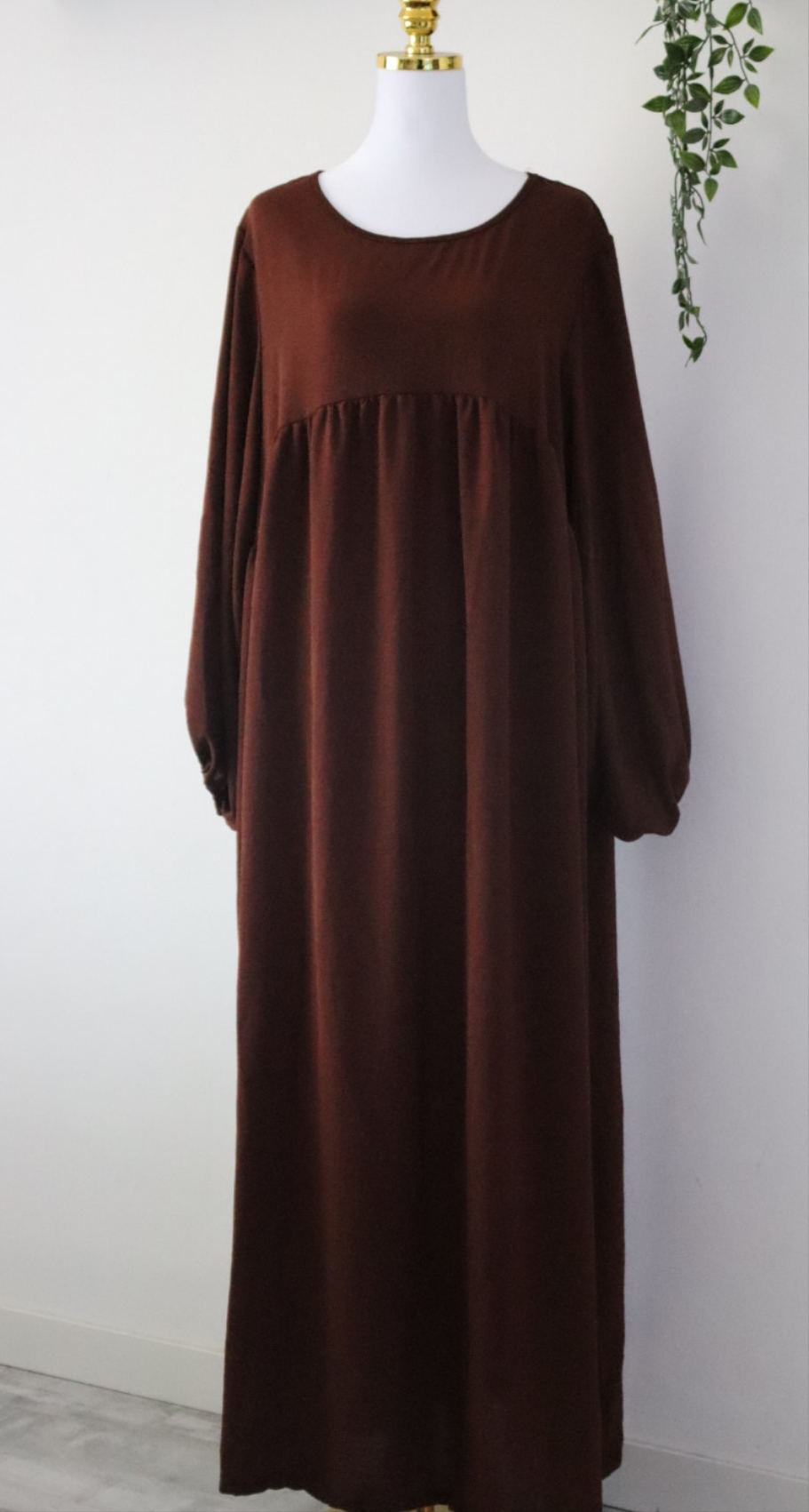 Damen Abaya-Kleid mit Ballonärmeln