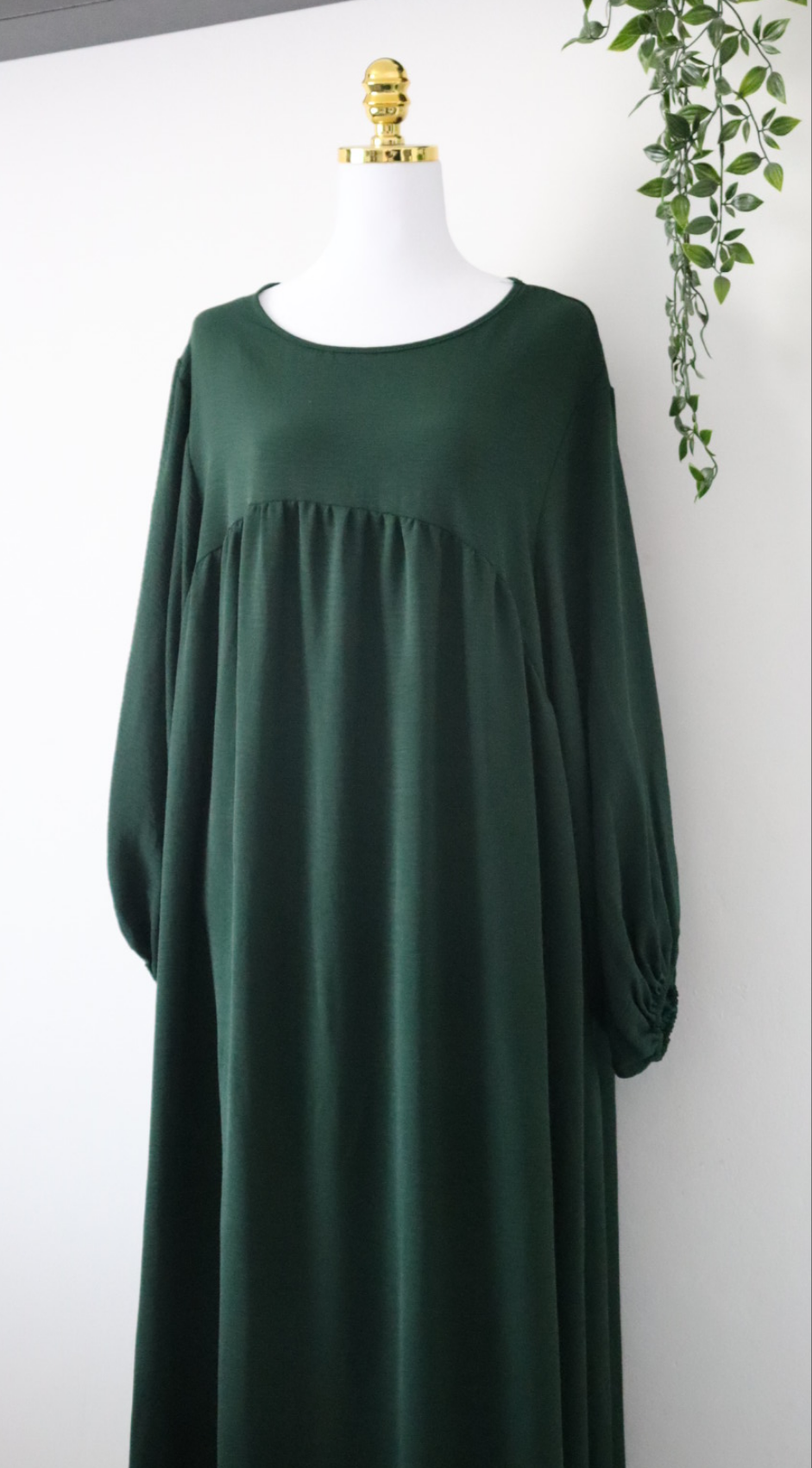 Damen Abaya-Kleid mit Ballonärmeln