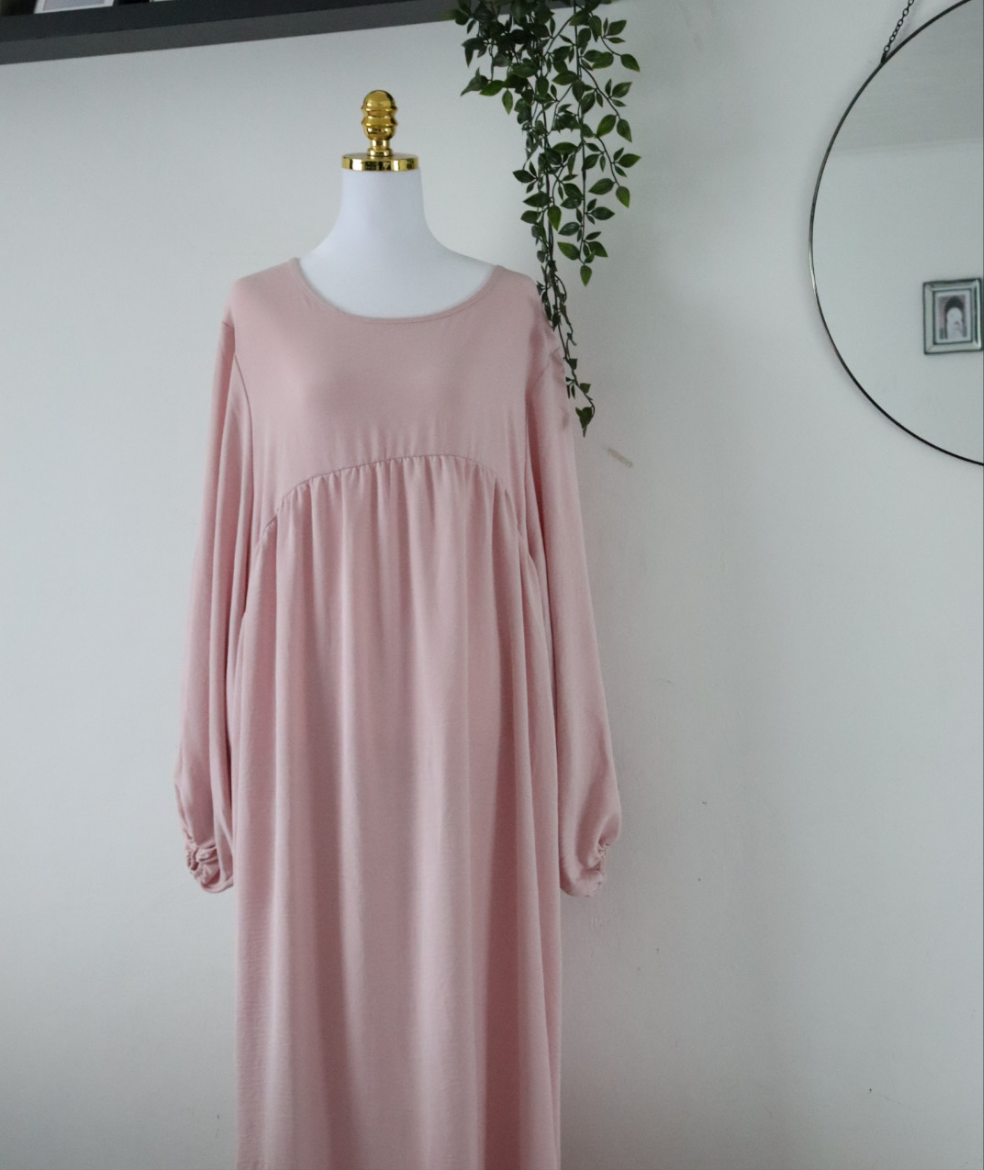 Damen Abaya-Kleid mit Ballonärmeln