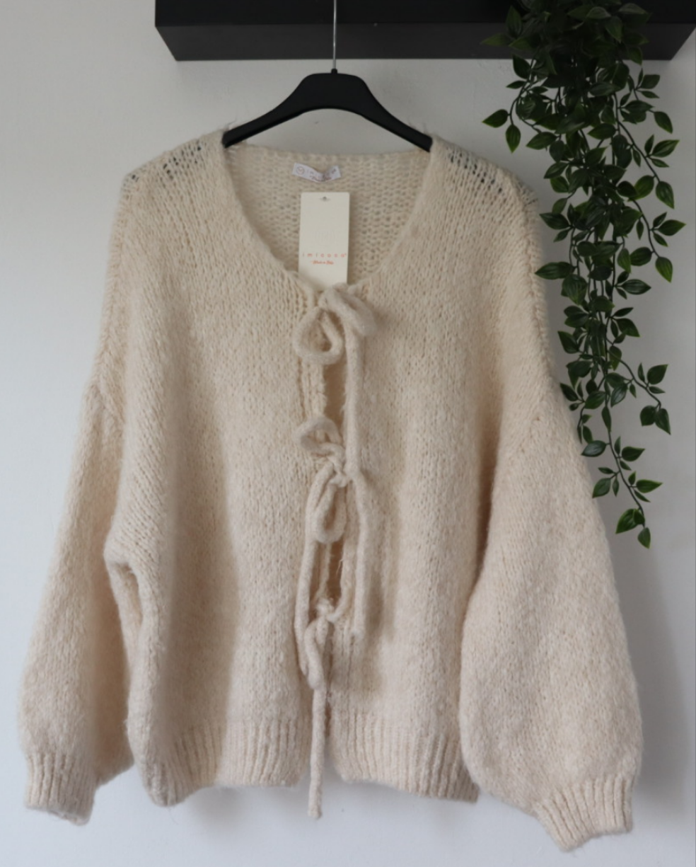 Damen Strickjacke mit bindung