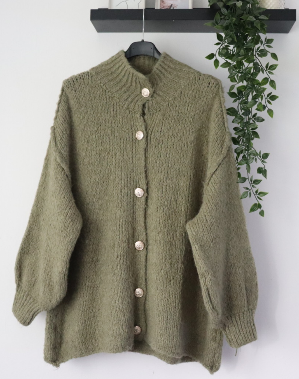 Damen Strickjacke mit knöpfen