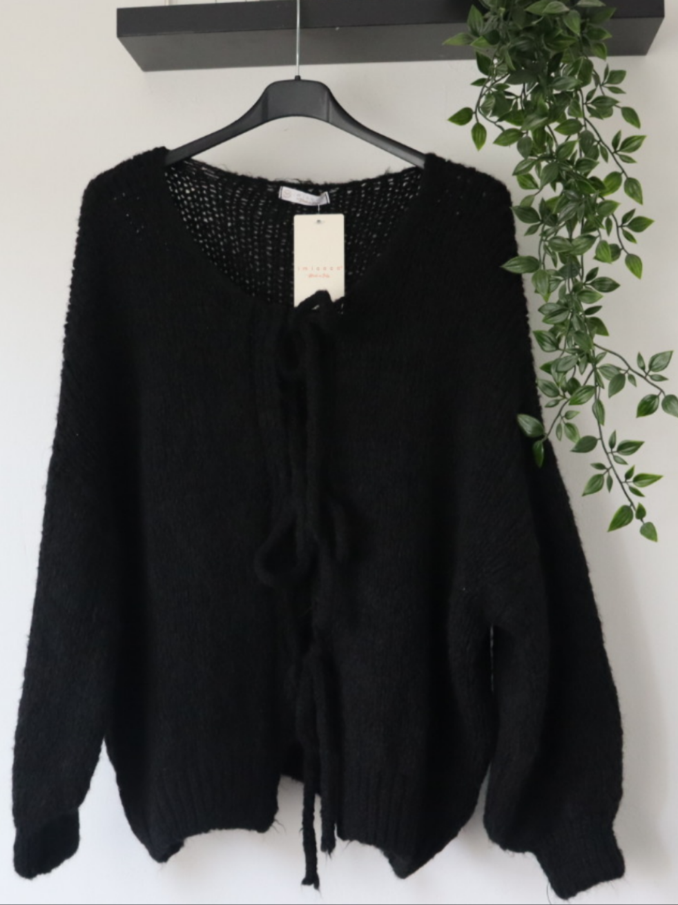 Damen Strickjacke mit bindung