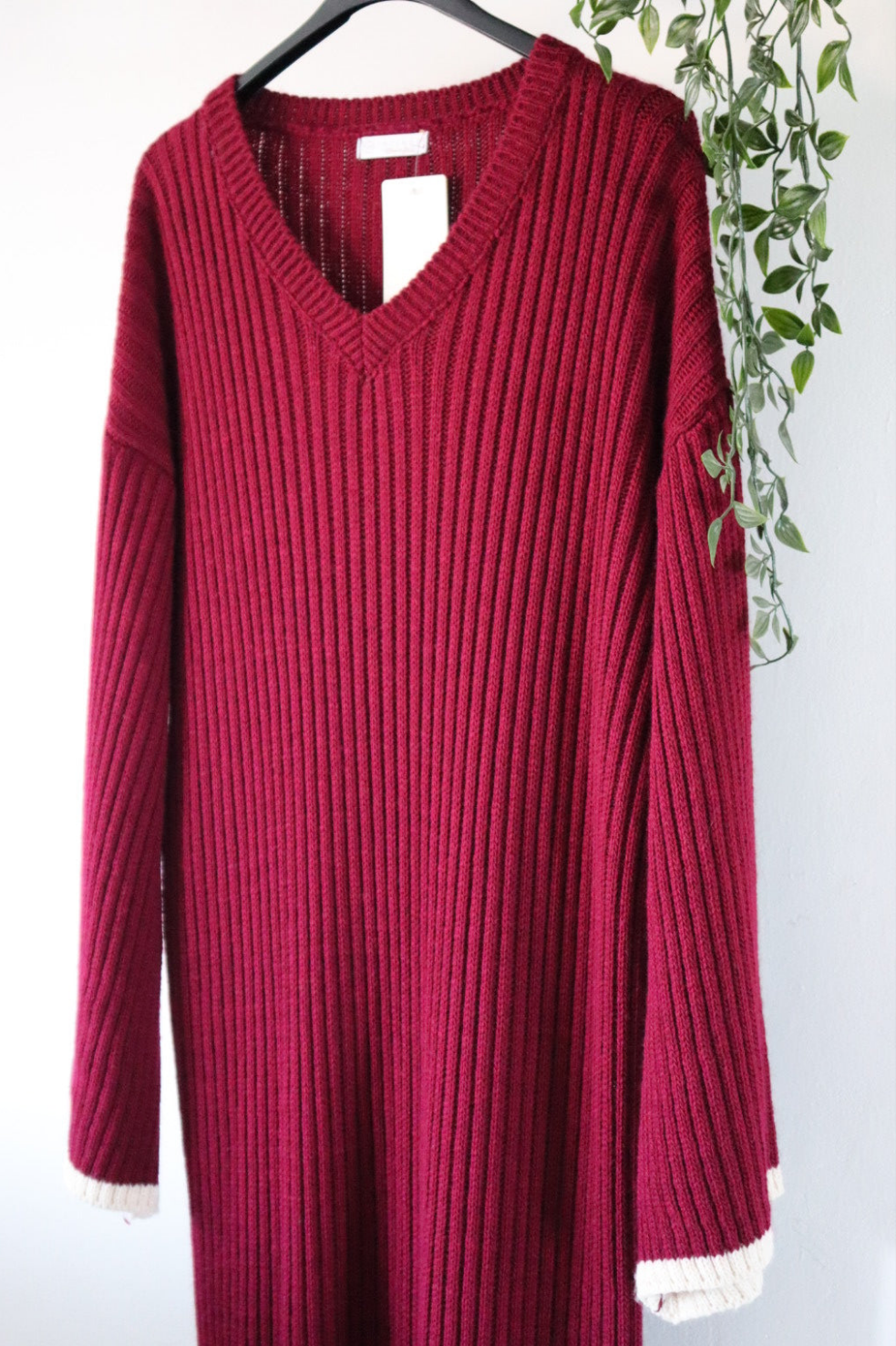 Damen Strickkleid mit weiten Ärmeln