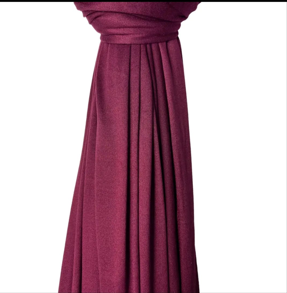 Großer Jersey-Hijab aus feinem Jersey, B:95cm×L:180cm