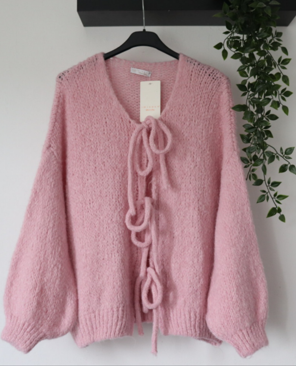 Damen Strickjacke mit bindung