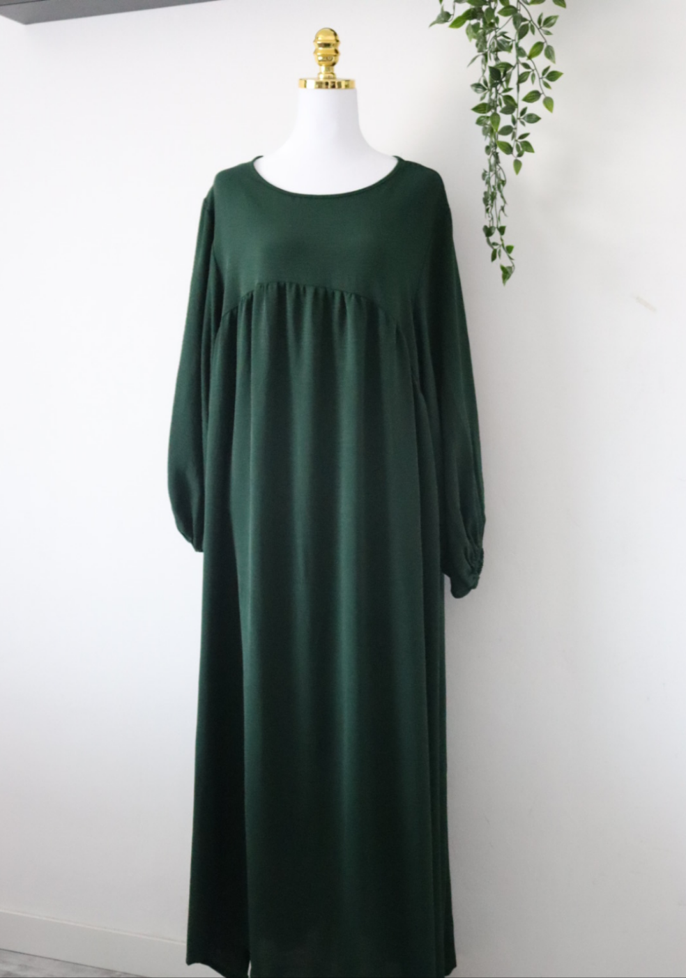Damen Abaya-Kleid mit Ballonärmeln