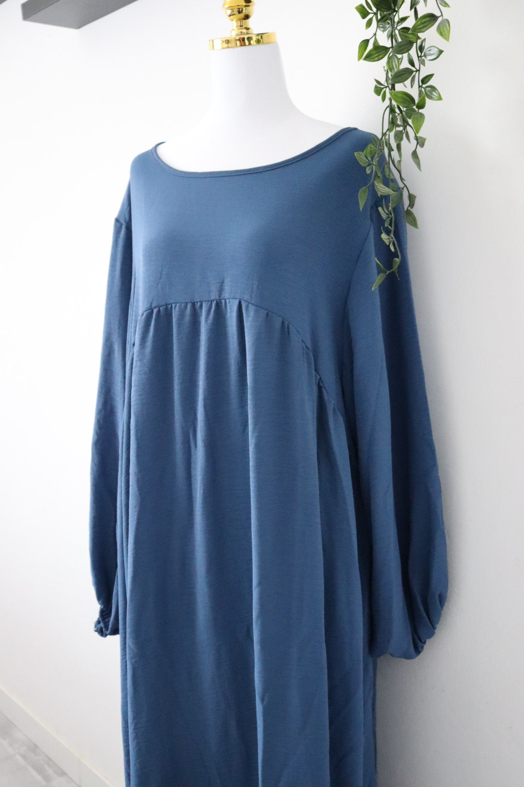 Damen Abaya-Kleid mit Ballonärmeln
