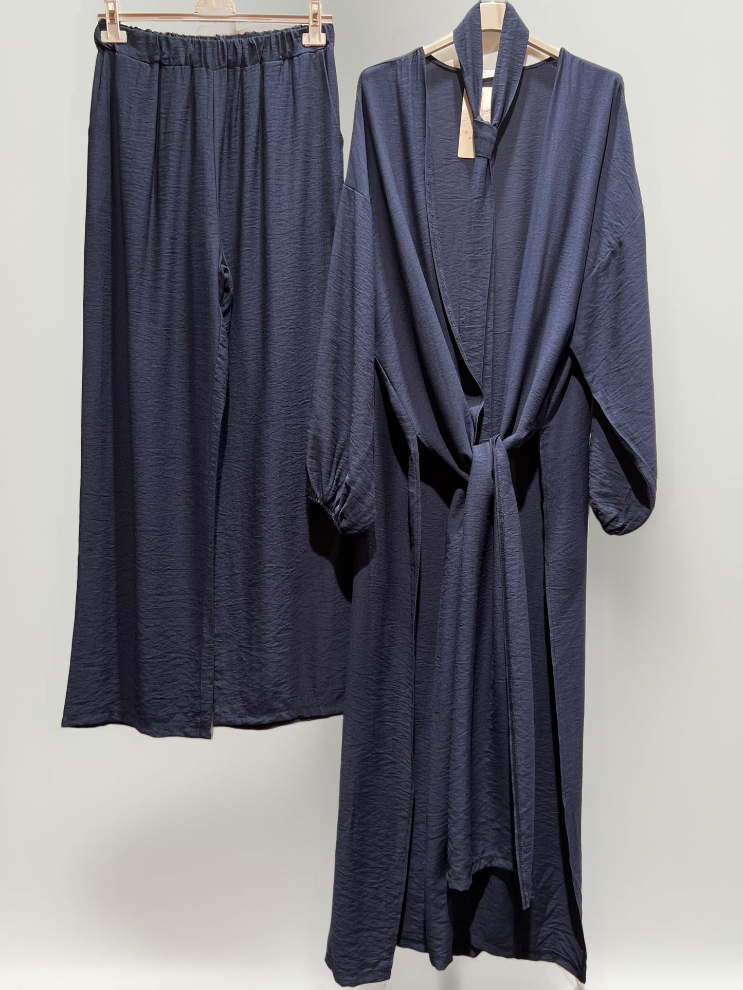 Damen lange Tunika/Hose Set mit Gürtel