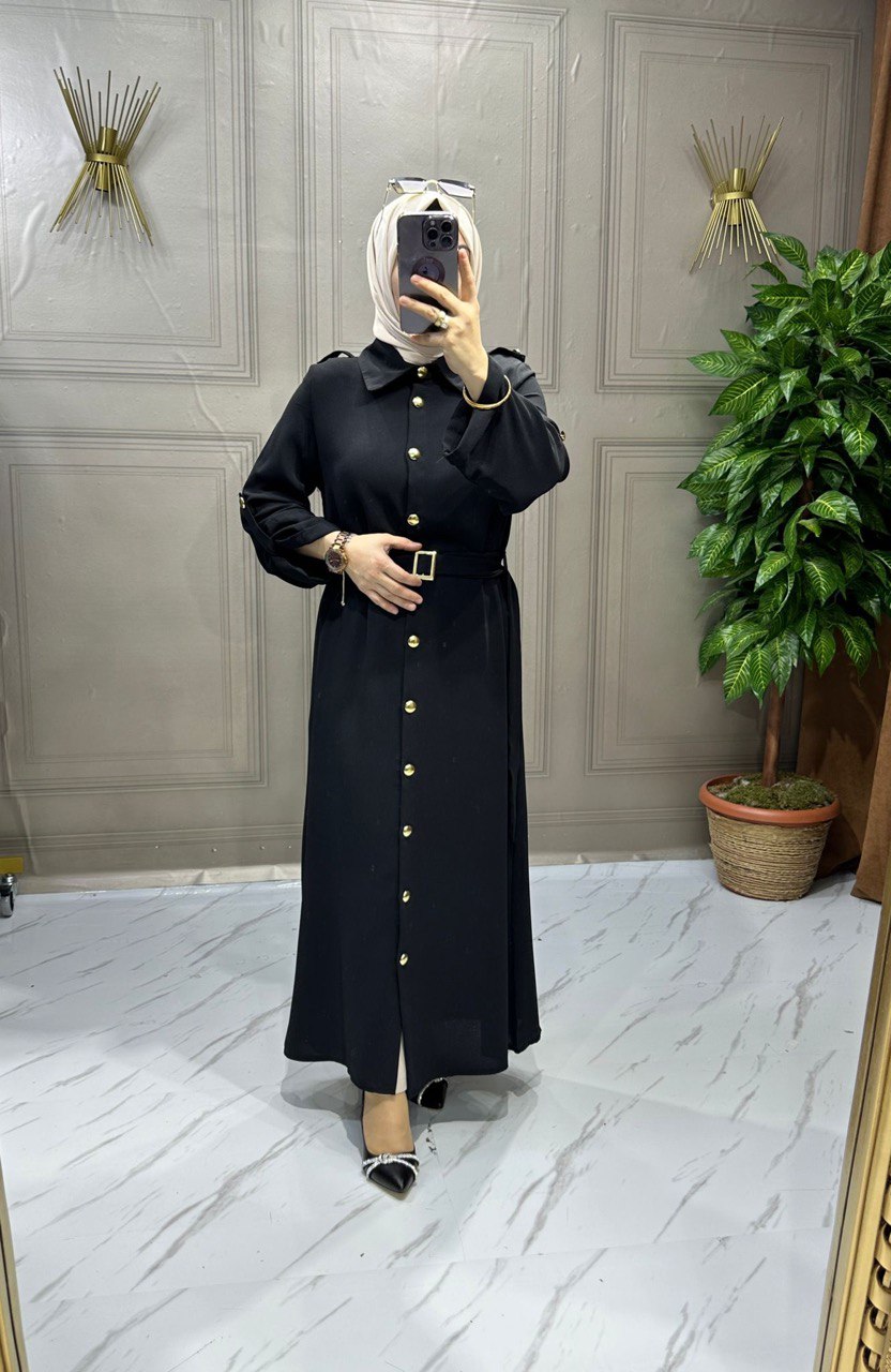 Damen lange Tunika mit Gürtel