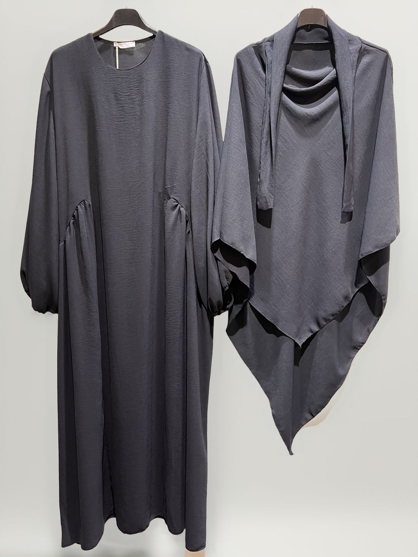 Damen Zweiteiler, Abaya mit Khimar 2er Set