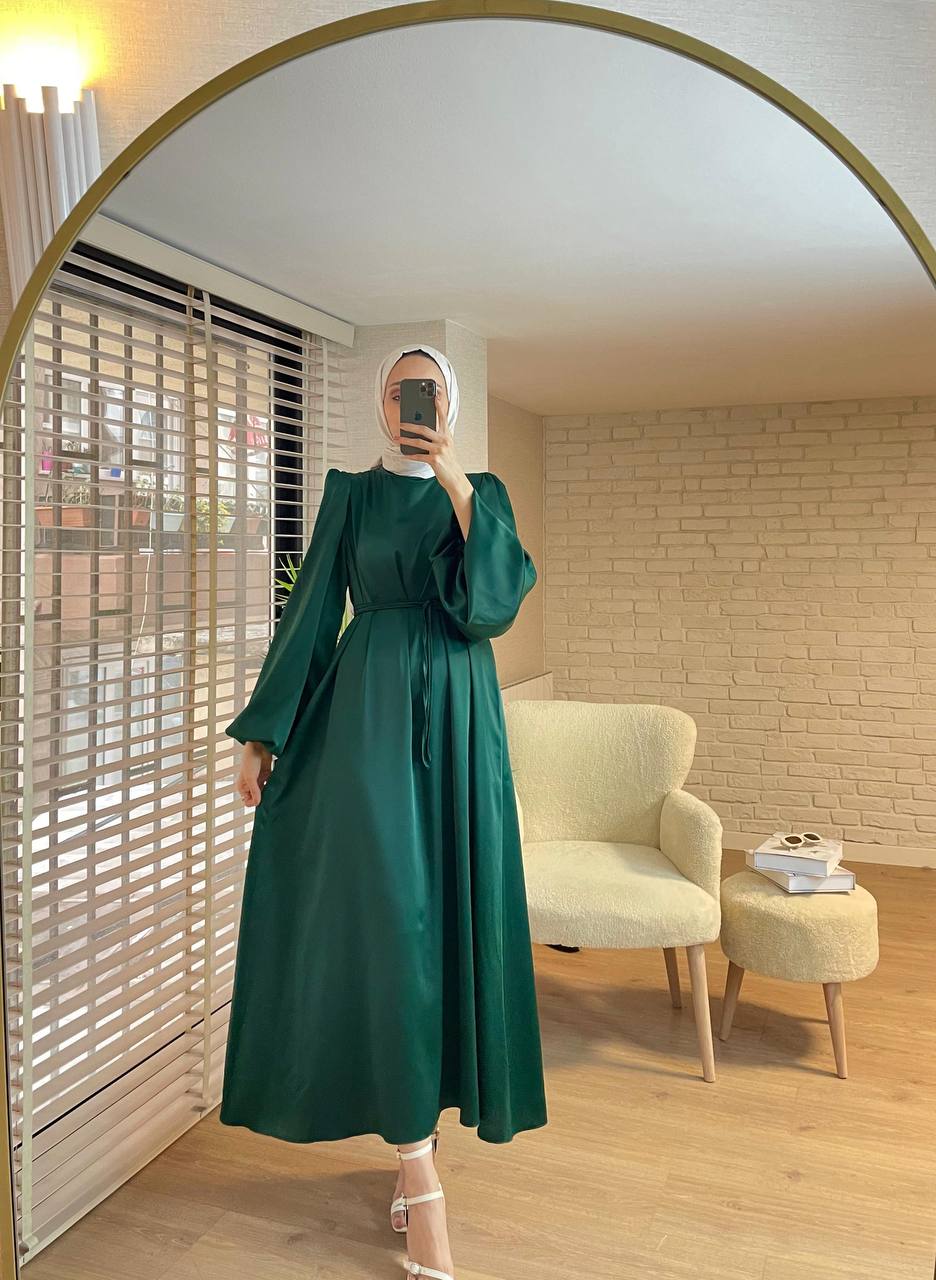 Damen Satin-Kleid