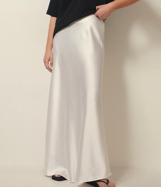 Damen Satin Rock