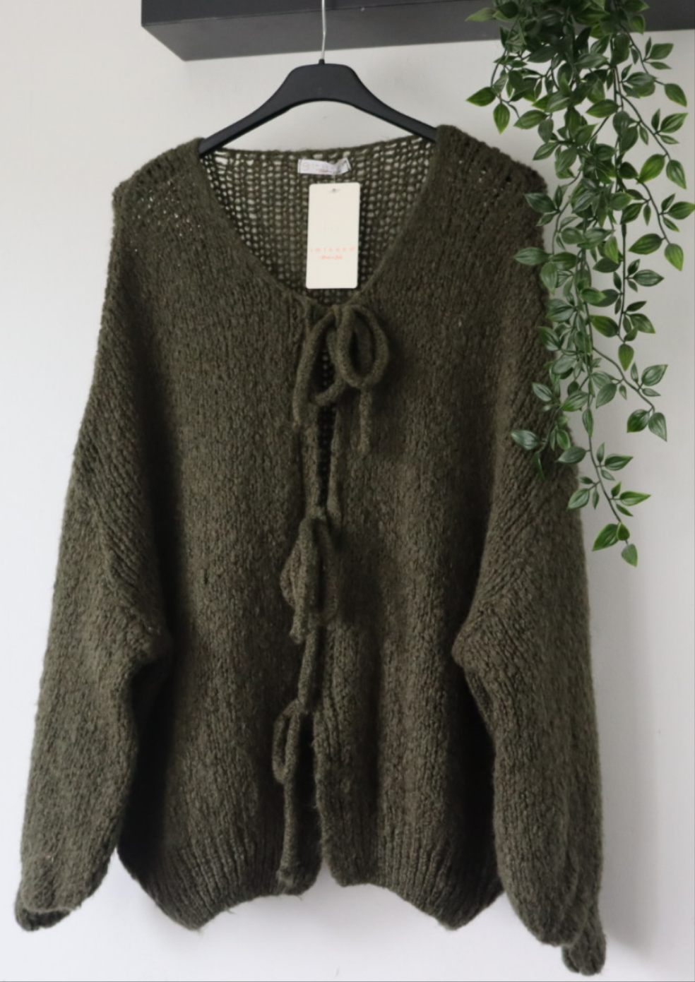 Damen Strickjacke mit bindung