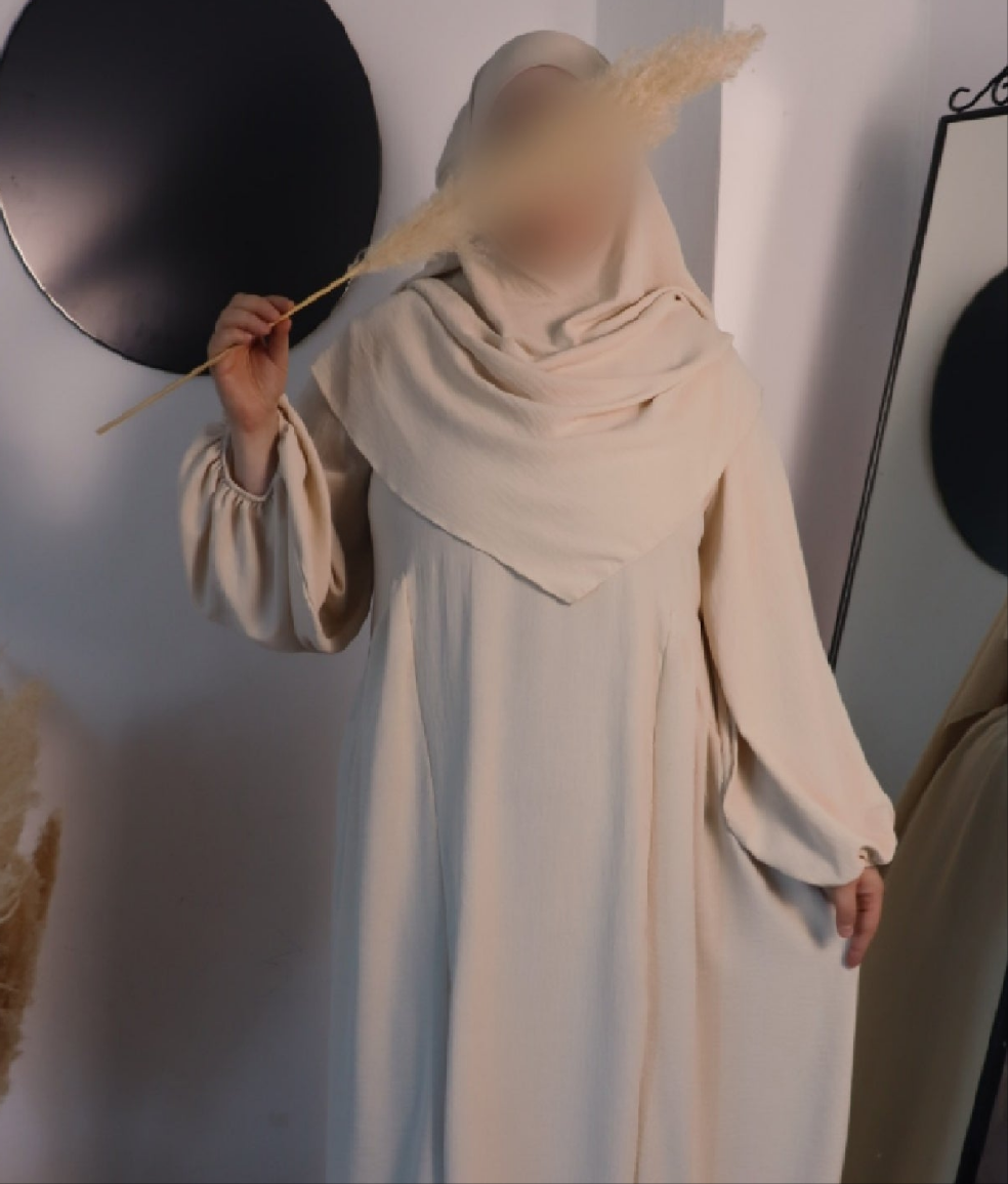 Damen Zweiteiler, Abaya mit Khimar 2er Set