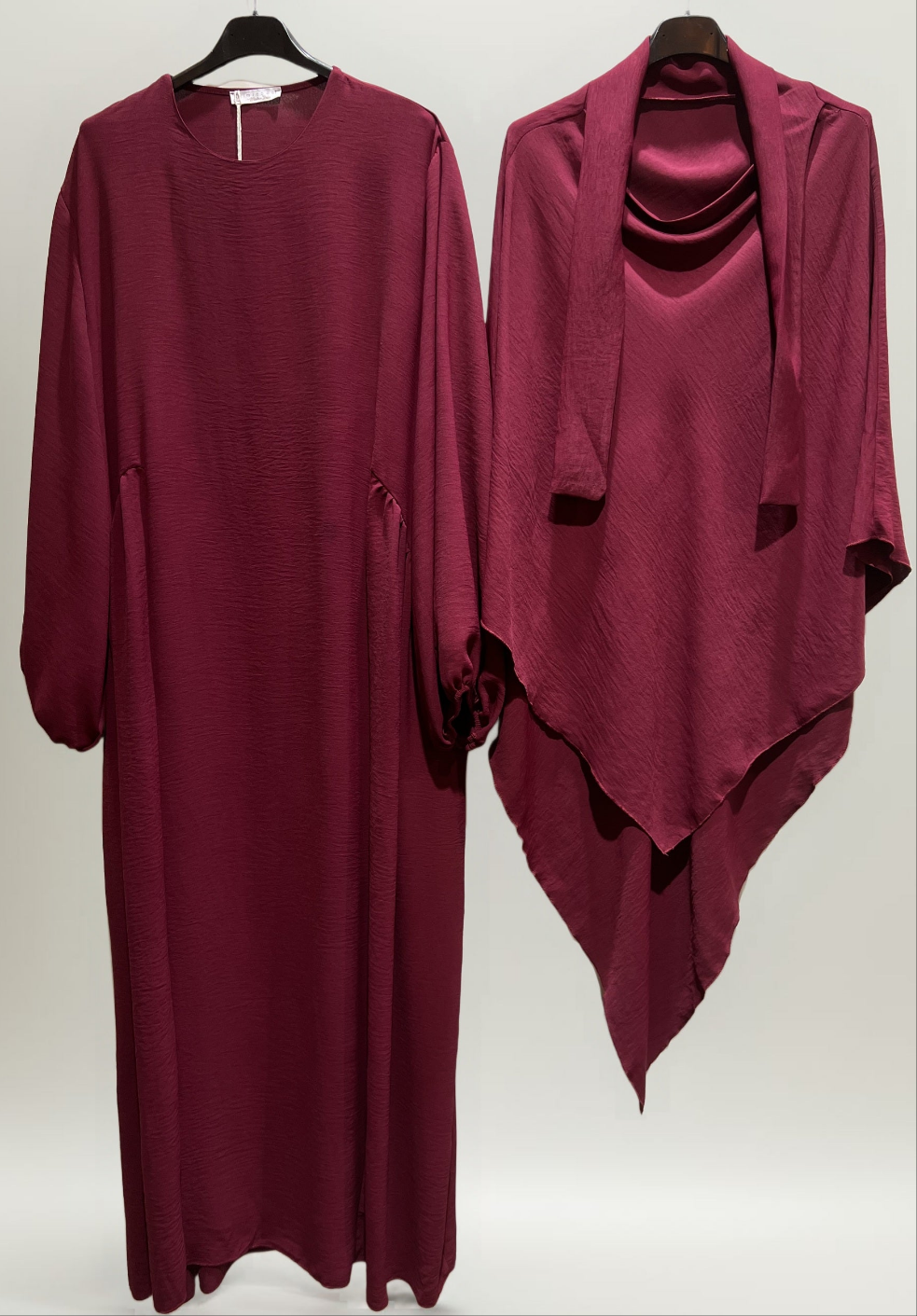 Damen Zweiteiler, Abaya mit Khimar 2er Set