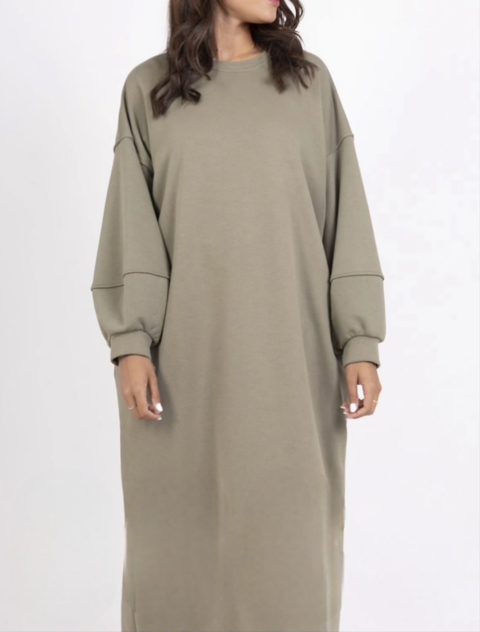 Damen Oversize Sweatshirt Kleid