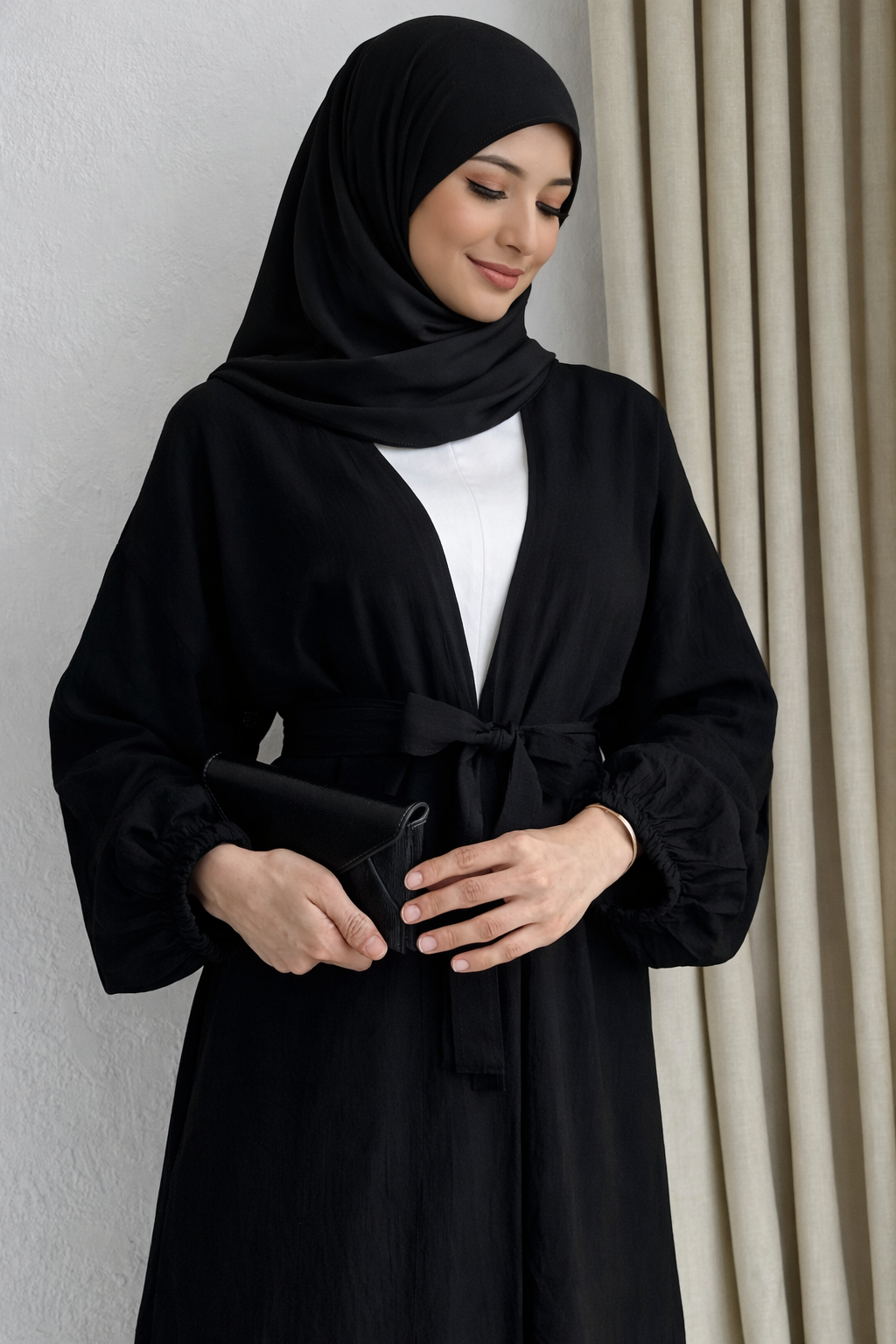 Damen lange Tunika/Hose Set mit Gürtel