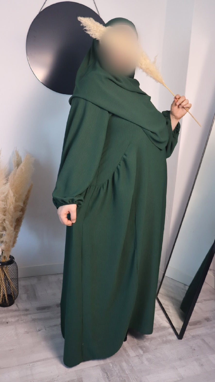 Damen Zweiteiler, Abaya mit Khimar 2er Set