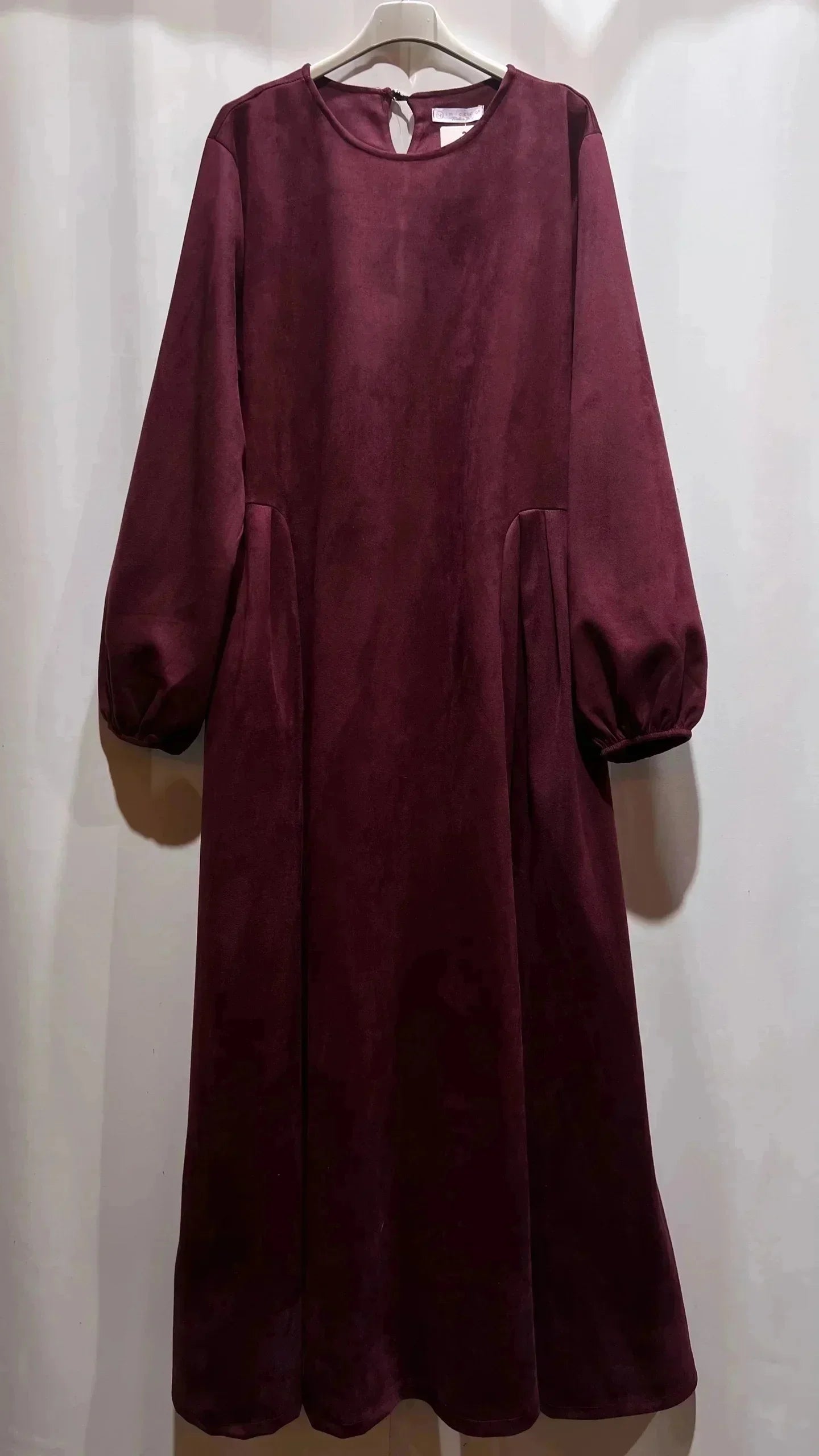 Damen Oversized Velour-Maxikleid