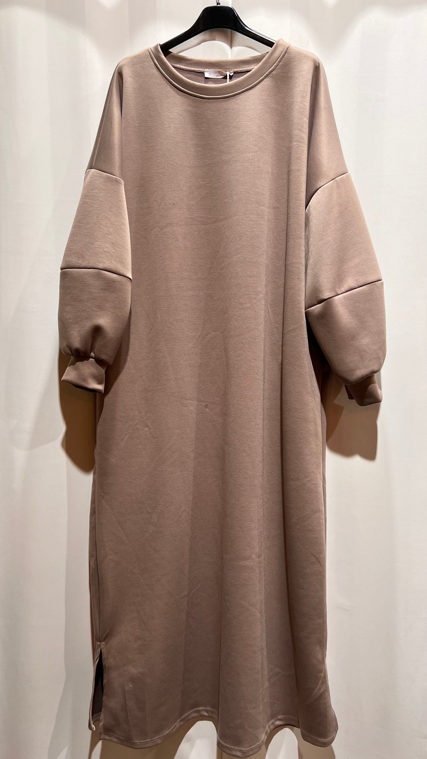 Damen Oversize Sweatshirt Kleid