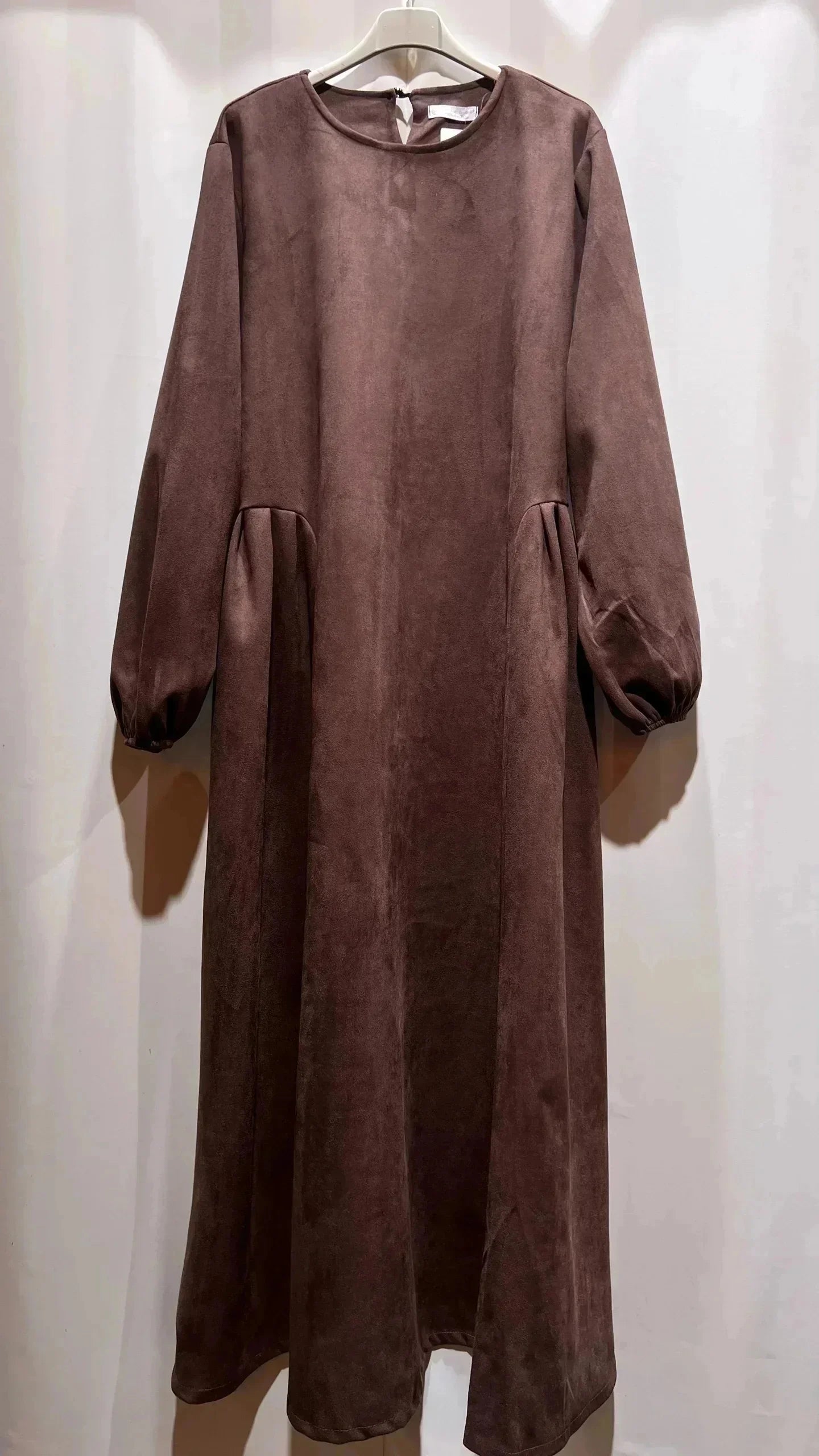 Damen Oversized Velour-Maxikleid