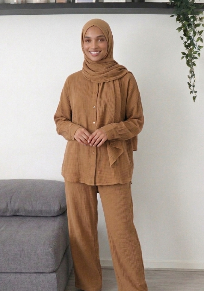 Zayna Musselin Lounge Set