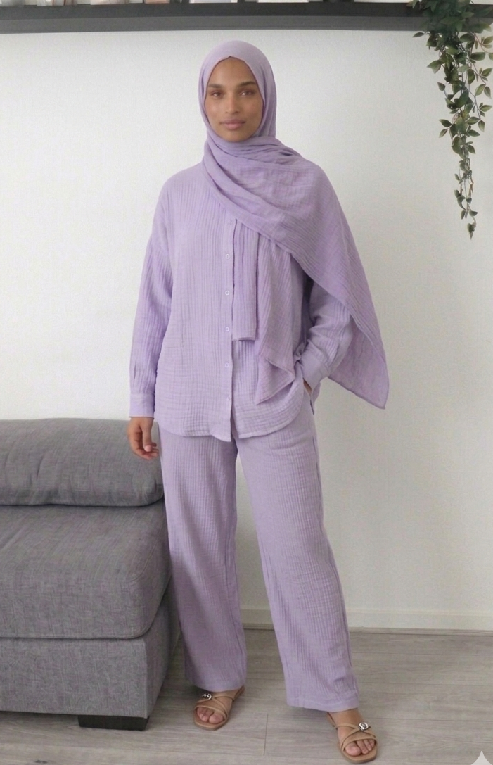 Zayna Musselin Lounge Set