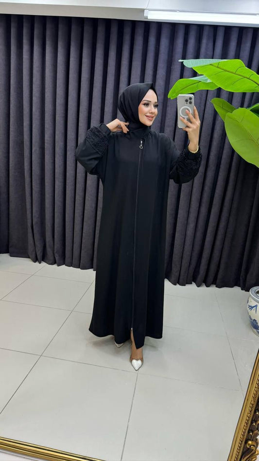 Damen Gebetskleid/Umrahkleid mit integriertem Hijab-Schal