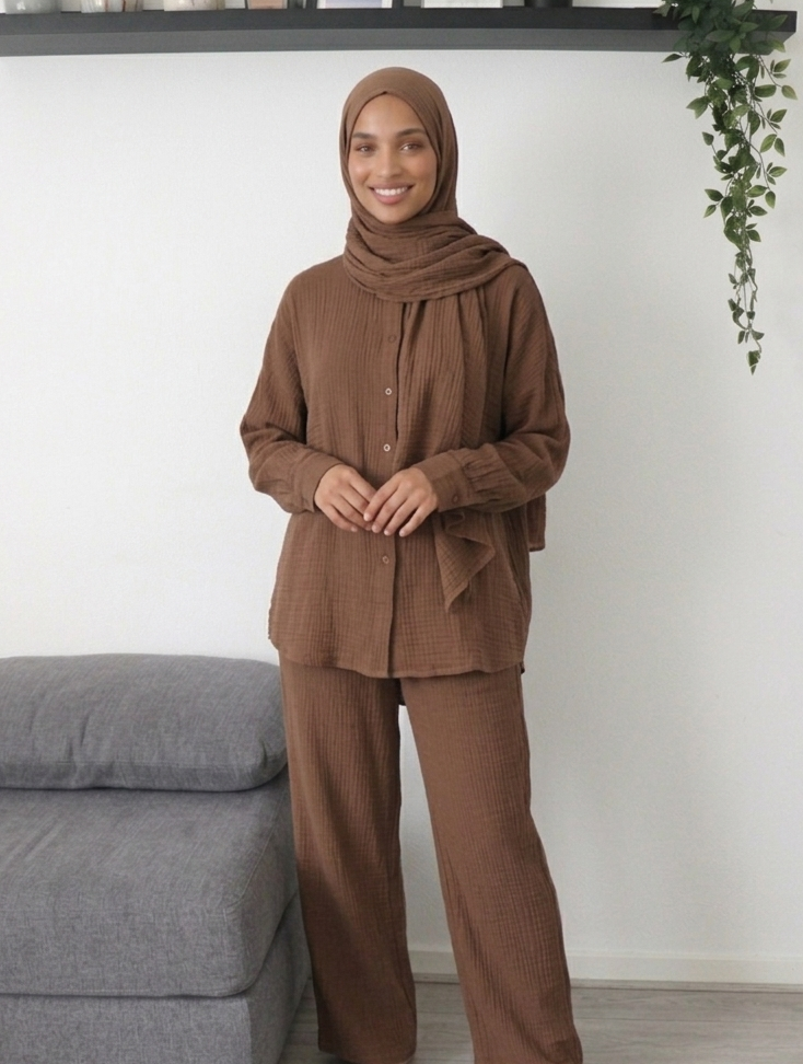 Zayna Musselin Lounge Set