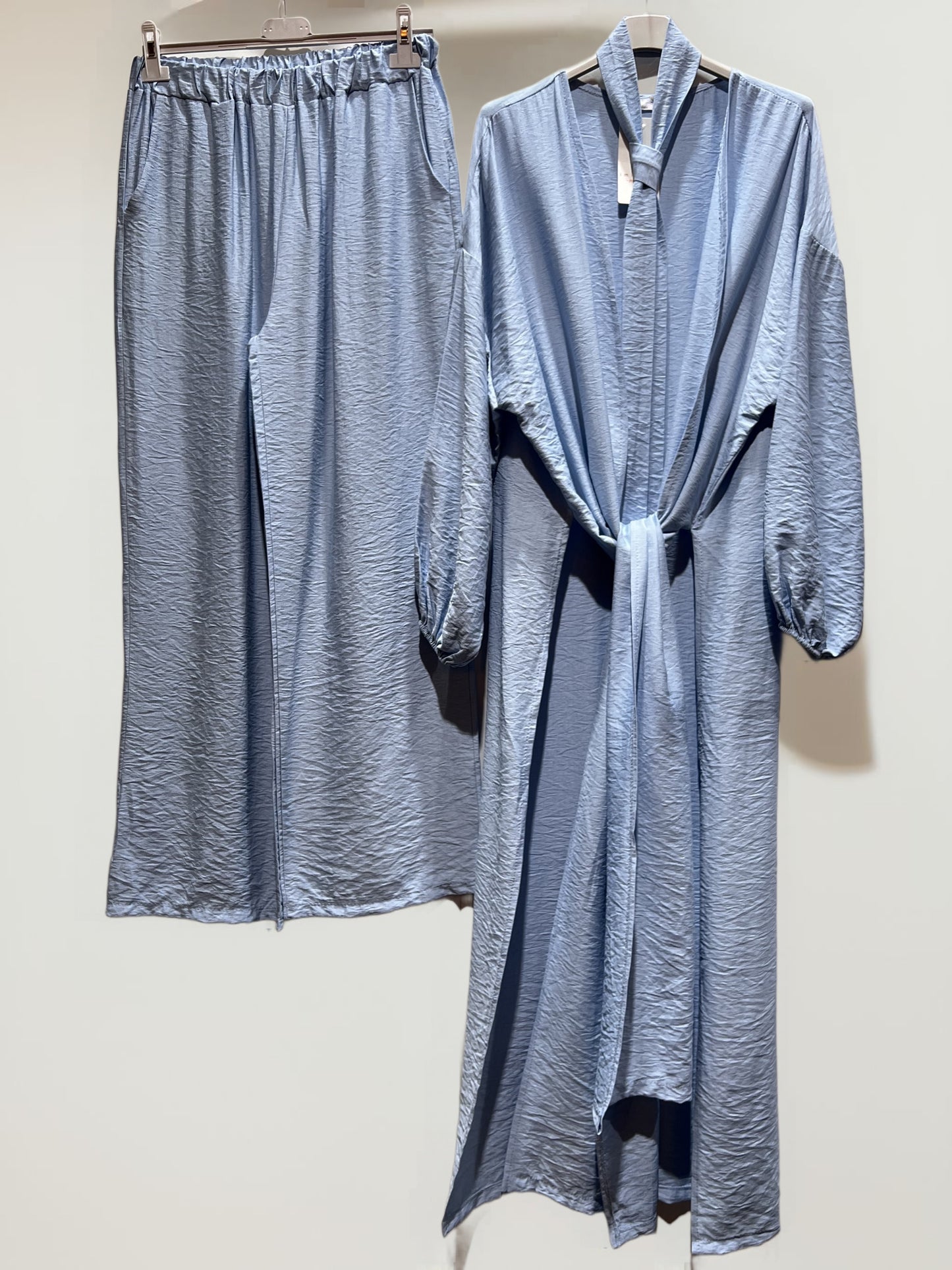 Damen lange Tunika/Hose Set mit Gürtel