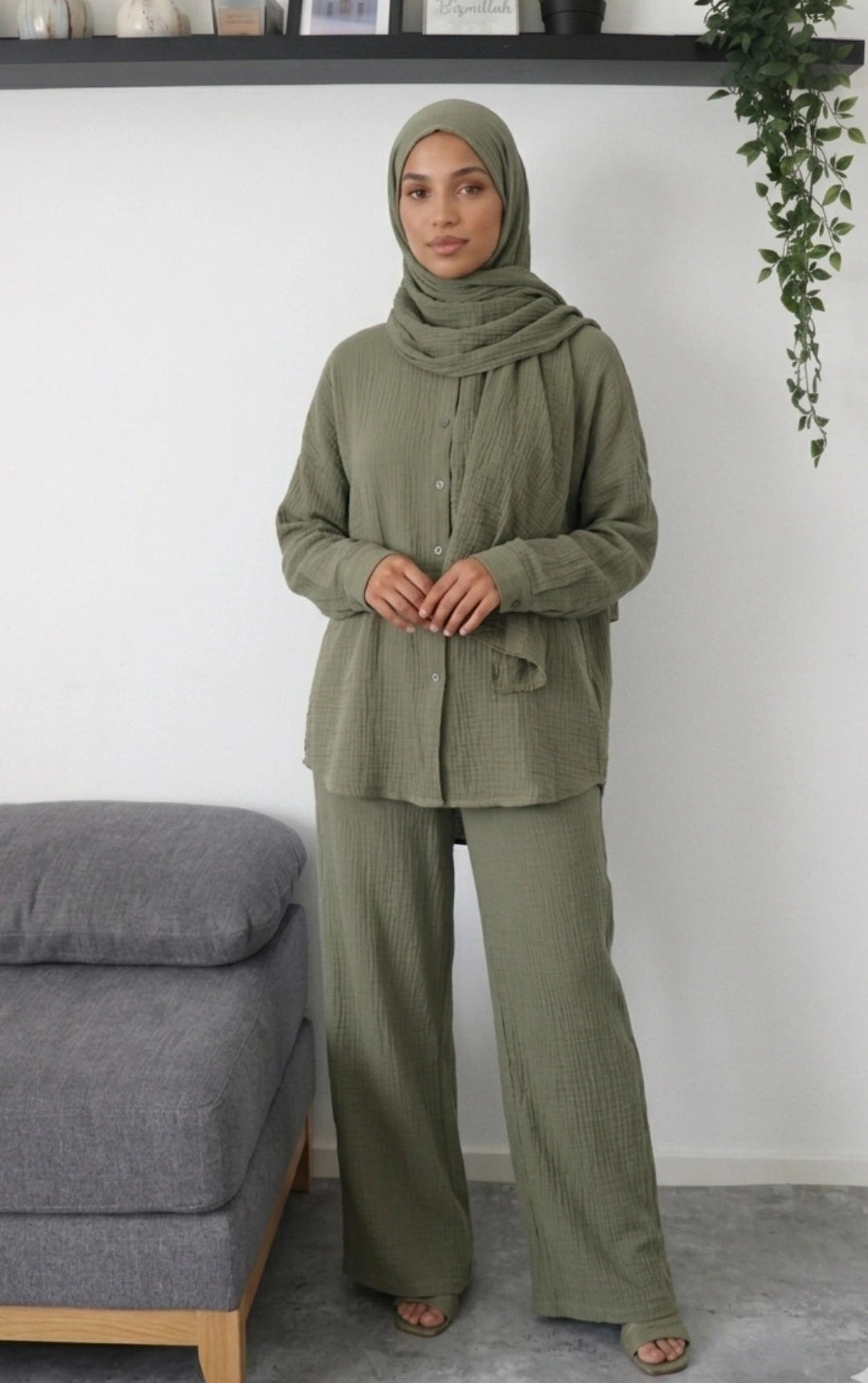 Zayna Musselin Lounge Set