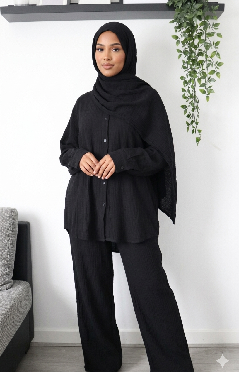 Zayna Musselin Lounge Set