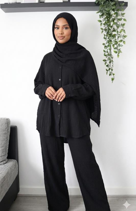 Zayna Musselin Lounge Set
