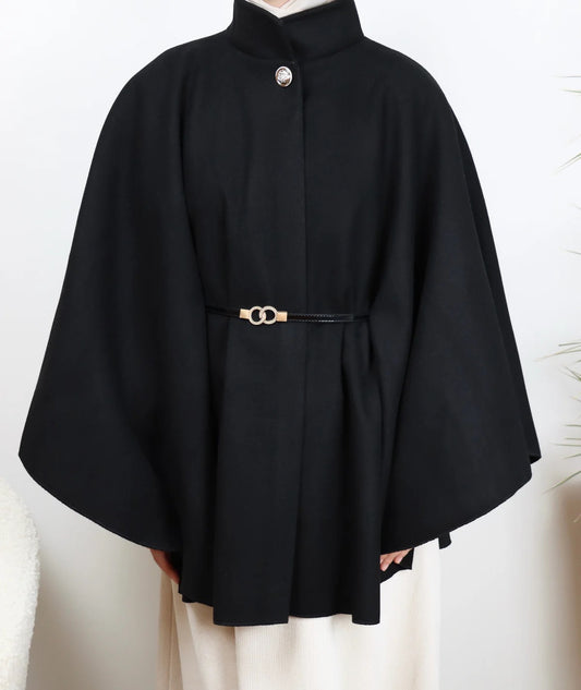 Damen Cape mit Gürtel