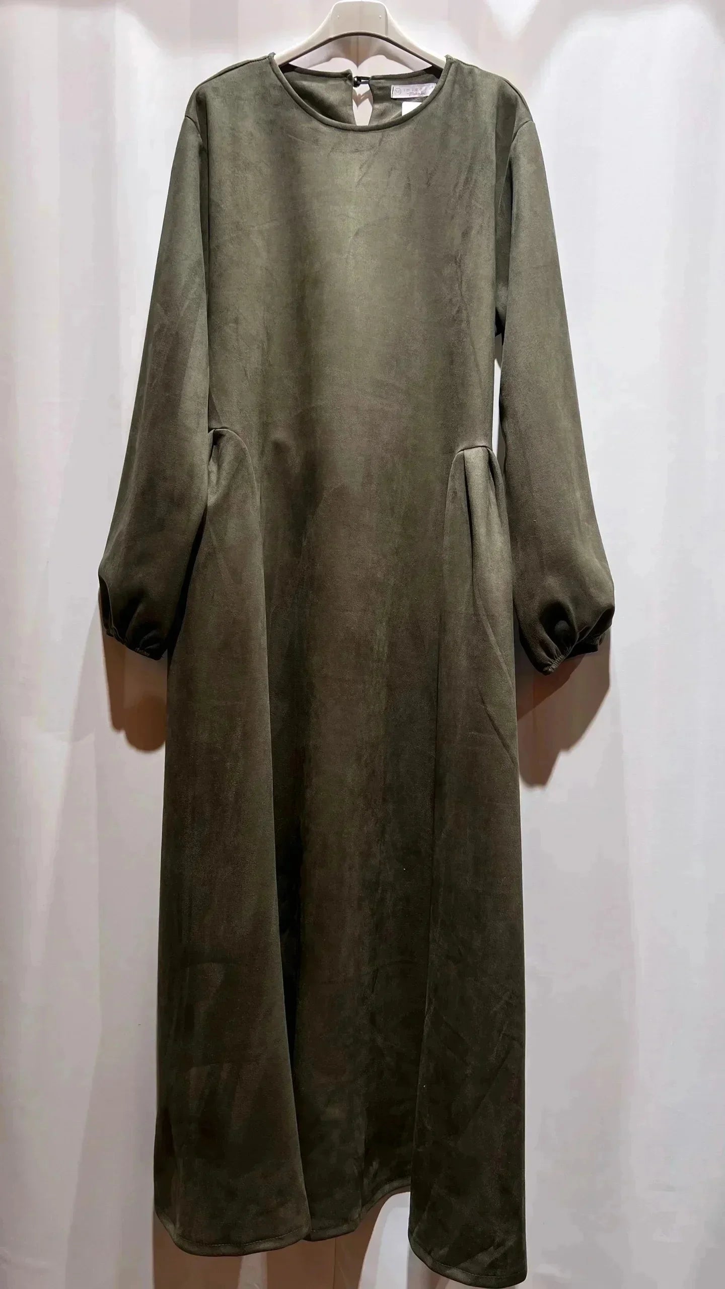Damen Oversized Velour-Maxikleid