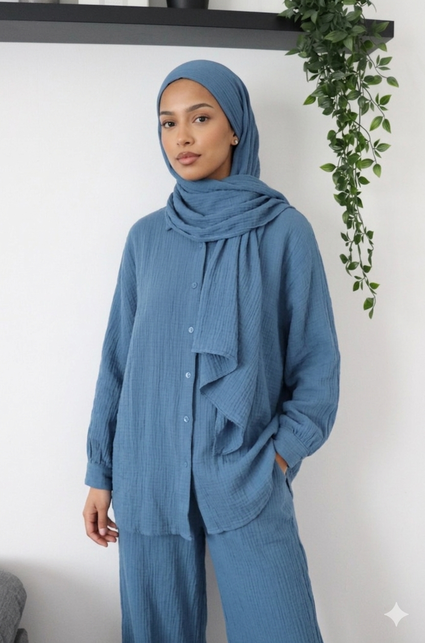 Zayna Musselin Lounge Set