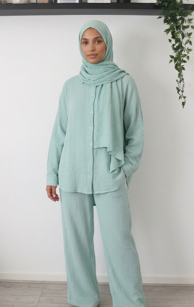 Zayna Musselin Lounge Set