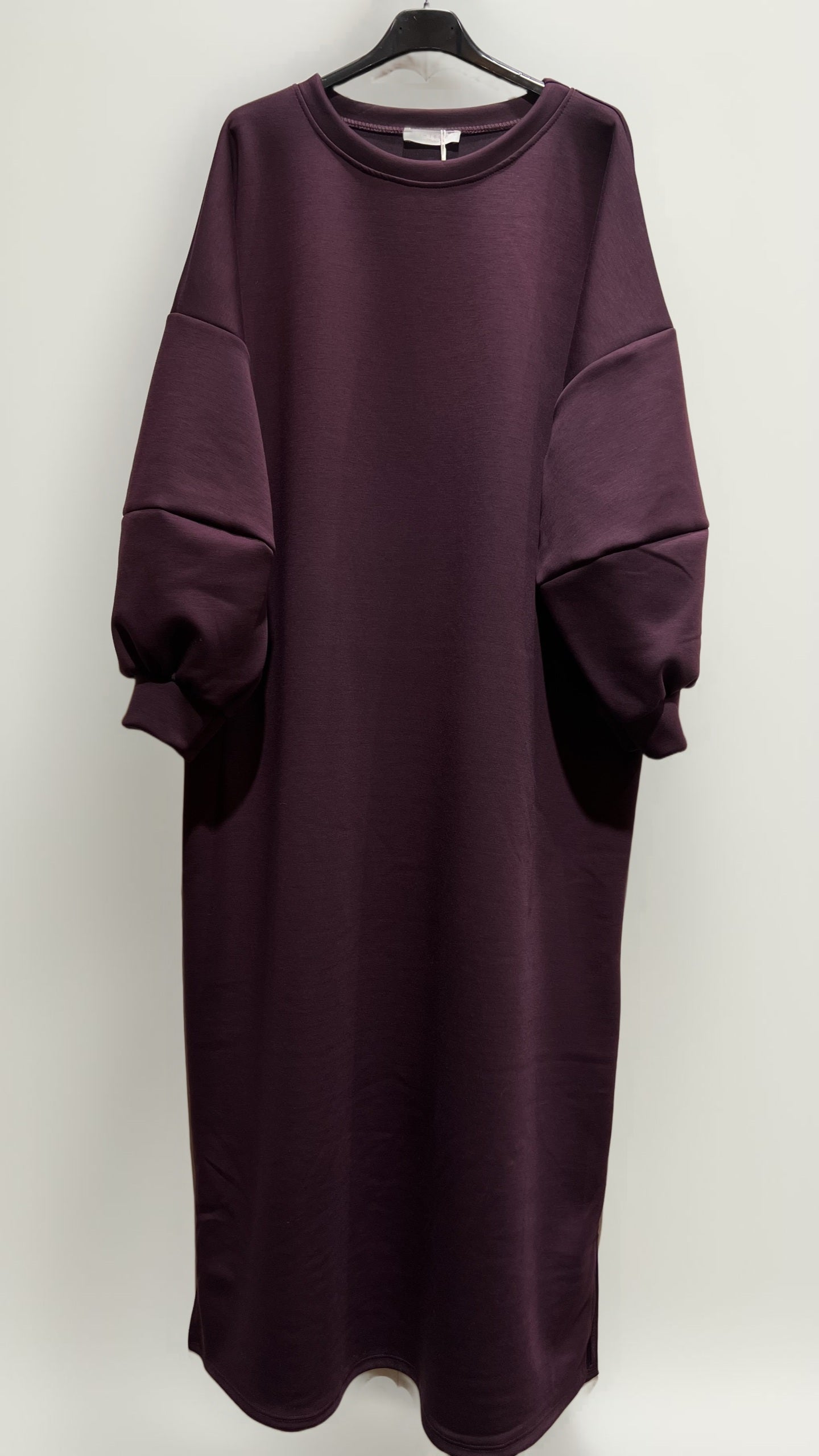 Damen Oversize Sweatshirt Kleid