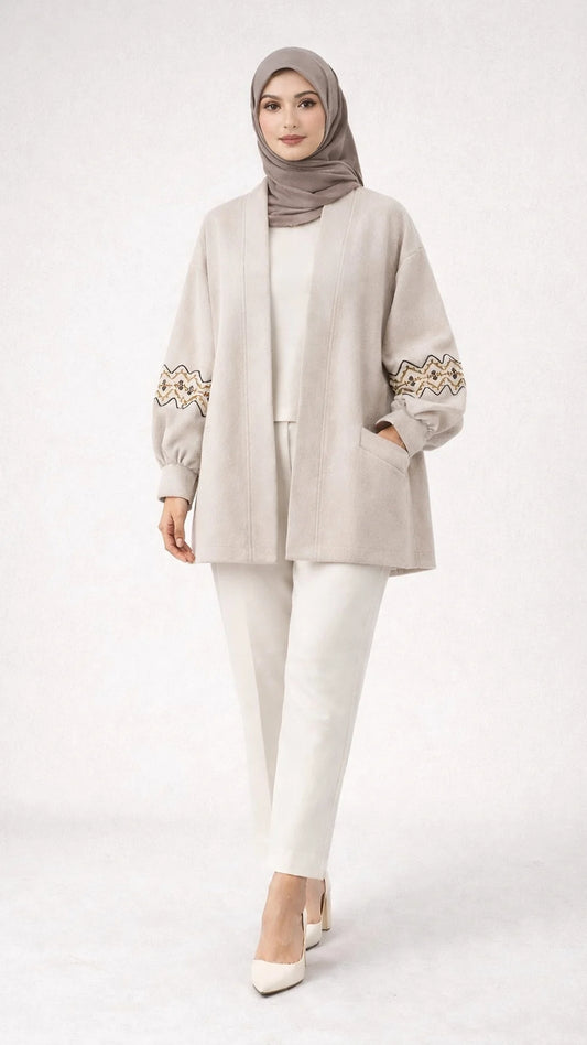 Damen gerippte kurze Jacke