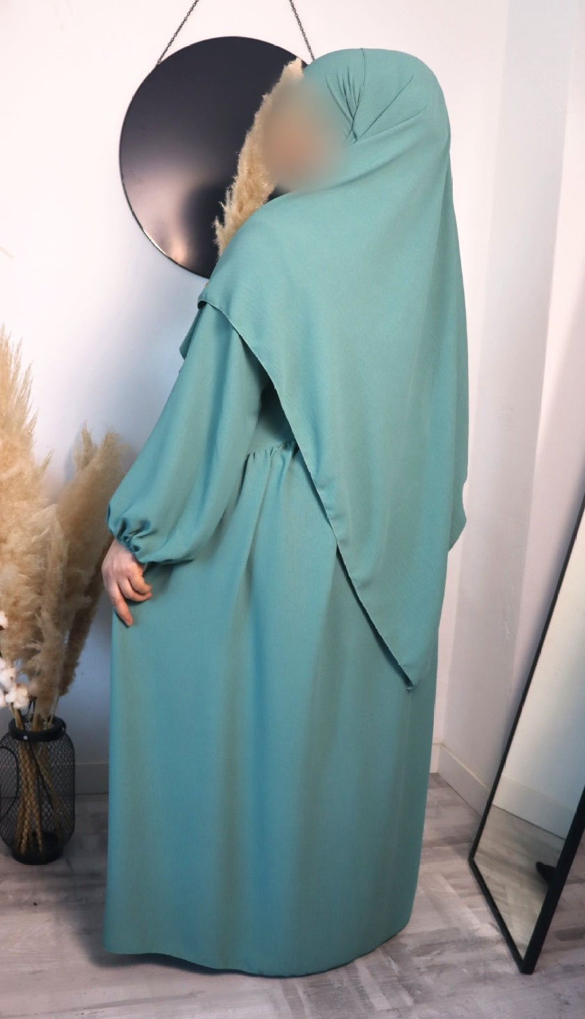 Damen Zweiteiler, Abaya mit Khimar 2er Set