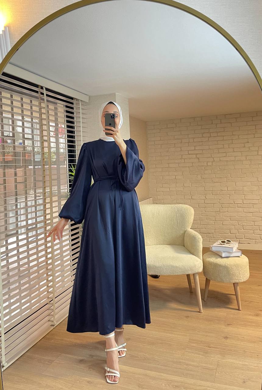 Damen Satin-Kleid